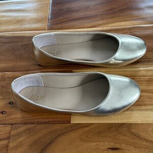 Metallic Champagne Flats